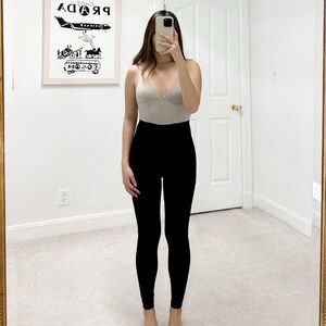 Ernest Leoty Ilona Two-tone Stretch Bodysuit in Black and Beige